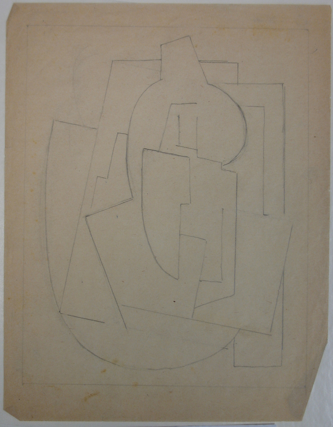 Blanche Lazzell (American, 1879–1956). <em>Untitled</em>, 1924. Graphite on thin wove paper, Sheet: 10 5/8 x 8 1/4 in. (27 x 21 cm). Brooklyn Museum, Gift of Harriette and Martin Diamond, 1989.162.2. © artist or artist's estate (Photo: Brooklyn Museum, CUR.1989.162.2.jpg)