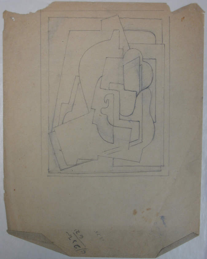 Blanche Lazzell (American, 1879–1956). <em>Untitled</em>, 1924. Graphite on thin wove paper, Sheet: 10 5/8 x 8 1/4 in. (27 x 21 cm). Brooklyn Museum, Gift of Harriette and Martin Diamond, 1989.162.3. © artist or artist's estate (Photo: Brooklyn Museum, CUR.1989.162.3.jpg)