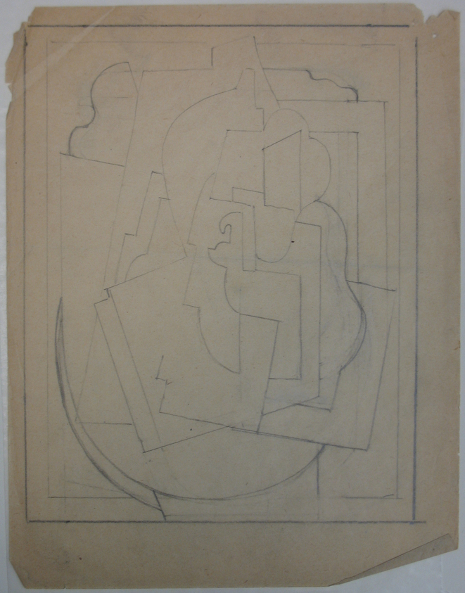 Blanche Lazzell (American, 1879–1956). <em>Untitled</em>, 1924. Graphite on thin wove paper, Sheet: 10 5/8 x 8 1/4 in. (27 x 21 cm). Brooklyn Museum, Gift of Harriette and Martin Diamond, 1989.162.4. © artist or artist's estate (Photo: Brooklyn Museum, CUR.1989.162.4.jpg)