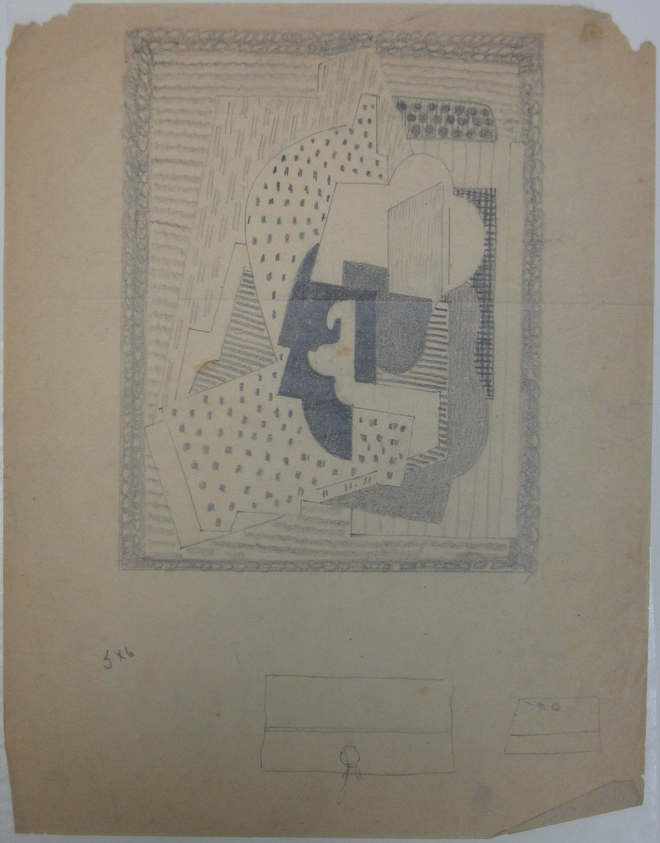 Blanche Lazzell (American, 1879–1956). <em>Untitled</em>, 1924. Graphite on thin wove paper, Sheet: 10 5/8 x 8 1/4 in. (27 x 21 cm). Brooklyn Museum, Gift of Harriette and Martin Diamond, 1989.162.6. © artist or artist's estate (Photo: Brooklyn Museum, CUR.1989.162.6.jpg)