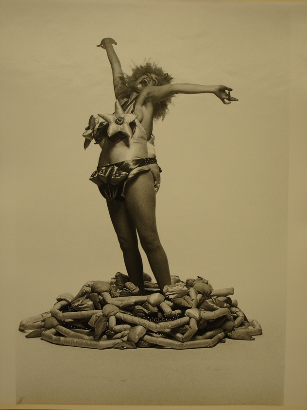 Neil Selkirk (American, born 1947). <em>Print from "Soft Sculpture by and with Pat Oleszko."</em> . Gelatin silver print, Image: 9 x 13 1/2 in. (22.9 x 34.3 cm). Brooklyn Museum, Anonymous gift in memory of Jack Boulton, 1989.30.21. © artist or artist's estate (Photo: Brooklyn Museum, CUR.1989.30.21.jpg)