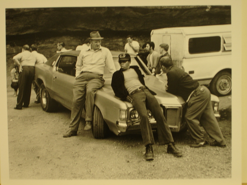 Builder Levy (American, born 1942). <em>Miners on Strike at Highsplint</em>, 1974. Toned gelatin silver photograph, sheet: 10 3/4 × 13 3/4 in. (27.3 × 34.9 cm). Brooklyn Museum, Gift of Mr. and Mrs. Harold J. Levy, 1990.174.1. © artist or artist's estate (Photo: Brooklyn Museum, CUR.1990.174.1.jpg)