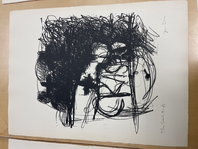 Jim Dine (American, born 1935). <em>The Crash #1</em>, 1960. Lithograph, Sheet: 30 1/8 x 22 1/8 in. (76.5 x 56.2 cm). Brooklyn Museum, Gift of David Anderson, 1991.284.10. © artist or artist's estate (Photo: Brooklyn Museum, CUR.1991.284.10_view01.JPG)