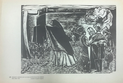 Taller de Gráfica Popular (founded Mexico City, 1937). <em>Prision Y Muerte De Los Descontentos En El Norte Del Pais. 1909.</em>, 1947. Relief print on paper, sheet: 10 11/16 x 15 13/16 in. (27.1 x 40.2 cm). Brooklyn Museum, Emily Winthrop Miles Fund, 1996.152.8. © artist or artist's estate (Photo: , CUR.1996.152.8.jpg)