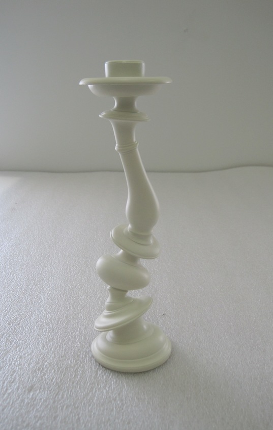 Paul Loebach (American, born 1972). <em>Distortion Candlestick</em>, ca. 2010. Resin and marble, 9 11/16 x 2 7/8 in. (24.6 x 7.3 cm). Brooklyn Museum, Designated Purchase Fund, 2011.57.1. © artist or artist's estate (Photo: Brooklyn Museum, CUR.2011.57.1_view1.jpg)