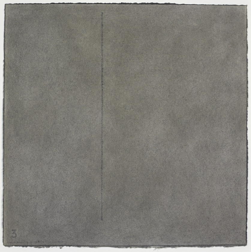 Edda Renouf (American, born Mexico, 1943). <em>Sound Drawing - 1</em>, 1975. Pencil and pastel chalk on paper, 13 1/2 × 13 1/2 in. (34.3 × 34.3 cm). Brooklyn Museum, Gift of Sarah-Ann and Werner H. Kramarsky, 2017.31.30. © artist or artist's estate (Photo: Image courtesy of Werner H. Kramarsky, CUR.2017.31.30_Kramarsky_photograph.jpg)