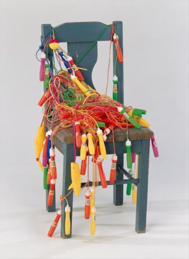 Lonnie B. Holley (American, born 1950). <em>Early Beginner</em>, 1994. Wood, fabric, plastic, 35 1/2 × 20 × 21 in. (90.2 × 50.8 × 53.3 cm). Brooklyn Museum, Gift of the Souls Grown Deep Foundation from the William S. Arnett Collection, 2018, 2018.28.9. © artist or artist's estate (Photo: , CUR.2018.28.9.jpg)