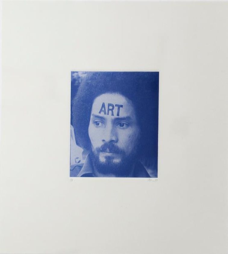 Pedro Terán (Venezuelan, born 1943). <em>ART (Autorretrato)</em>, 1972. Photo etching on paper, (secondary support): 17 5/16 × 38 13/16 in. (44 × 98.6 cm). Brooklyn Museum, Gift of Andrew Cogan & Lori Finkel, 2018.64. © artist or artist's estate (Photo: Image courtesy the artist, CUR.2018.64_Pedro Teran_abra_photograph.jpg)