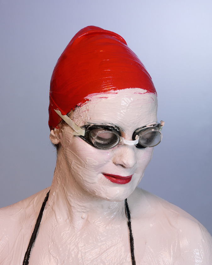 Boo Ritson (British, born 1969). <em>Red Swimmer</em>, 2006. Chromogenic photograph, sheet: 48 13/16 × 40 15/16 in. (124 × 104 cm). Brooklyn Museum, The Sir Mark Fehrs Haukohl Photography Collection at the Los Angeles County Museum of Art and Brooklyn Museum, 2022.18.16. © artist or artist's estate (Photo: Image courtesy of the artist and Sir Mark Fehrs Haukohl, CUR.2022.18.16.jpg)