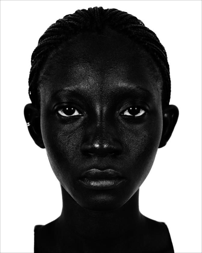 Valérie Belin (French, born 1964). <em>Serie Black Women, San Titre</em>, 2001. Gelatin silver photograph, sheet: 62 1/2 × 50 3/4 in. (158.8 × 128.9 cm). Brooklyn Museum, The Sir Mark Fehrs Haukohl Photography Collection at the Los Angeles County Museum of Art and Brooklyn Museum, 2023.52.1. © artist or artist's estate (Photo: Photo: Sir Mark Fehrs Haukohl, CUR.2023.52.1_Sir_Mark_Fehrs_Haukohl.jpg)