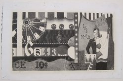 Elizabeth T. Bright (American). <em>Carnival</em>, 20th century. Lithograph on paper, image: 7 3/8 x 12 15/16 in. (18.7 x 32.8 cm). Brooklyn Museum, Dick S. Ramsay Fund, 47.62 (Photo: Brooklyn Museum, CUR.47.62.jpg)