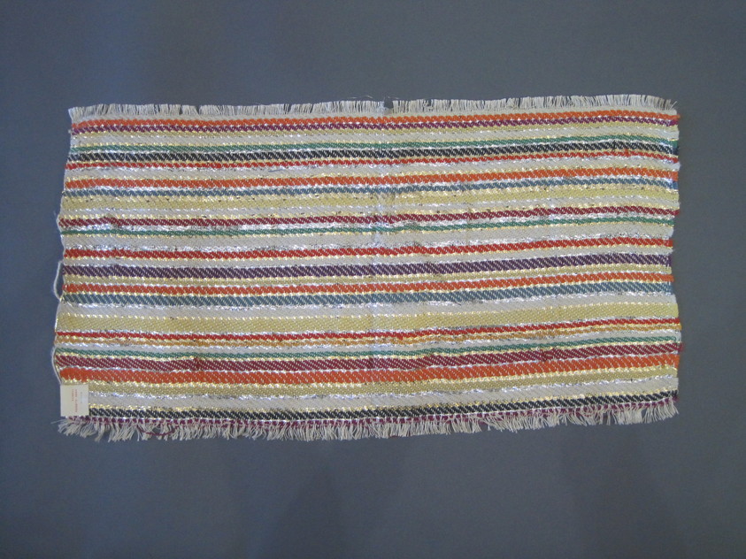 Anni Albers (American, 1899-1994). <em>Fabric Swatch</em>, 1940s. Cotton, metallic thread, 25 x 13 1/2 in. (63.5 x 34.3 cm). Brooklyn Museum, Gift of Anni Albers, 50.176.50. © artist or artist's estate (Photo: Brooklyn Museum, CUR.50.176.50.jpg)