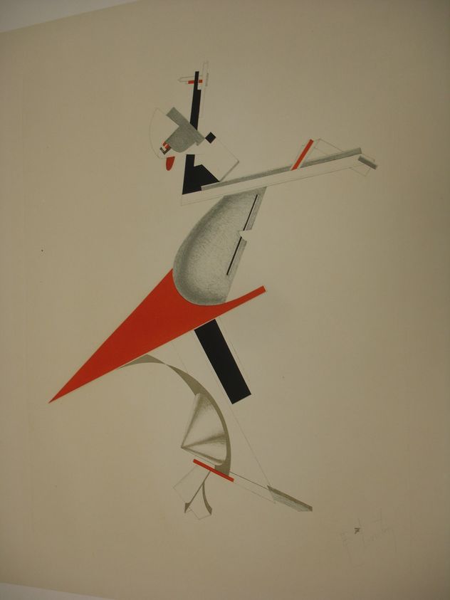 El Lissitzky (Russian, 1890-1941). <em>Troublemaker (Zankstifter)</em>, 1923. Lithograph on wove paper, 15 3/16 x 12 3/16 in. (38.5 x 31 cm). Brooklyn Museum, By exchange, 50.191.7. © artist or artist's estate (Photo: Brooklyn Museum, CUR.50.191.7.jpg)