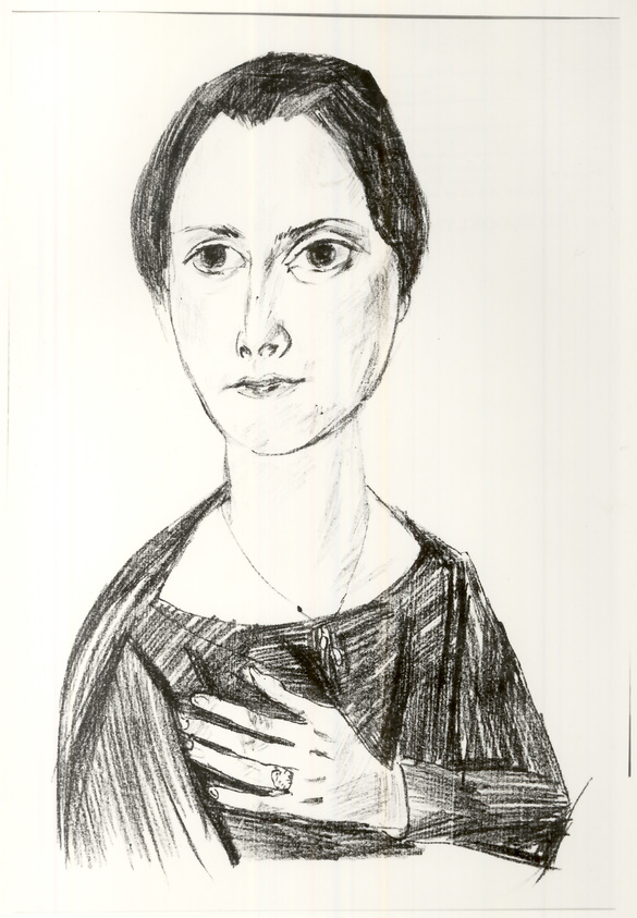 Max Beckmann (Leipzig, Germany, 1884–1950, New York, New York). <em>Portrait of Käthe von Porada (Bildnis Käthe von Porada)</em>, ca. 1922. Lithograph on wove proof paper, Image: 19 13/16 x 12 1/2 in. (50.3 x 31.8 cm). Brooklyn Museum, Gift of Dr. F.H. Hirschland, 55.165.100. © artist or artist's estate (Photo: Brooklyn Museum, CUR.55.165.100.jpg)