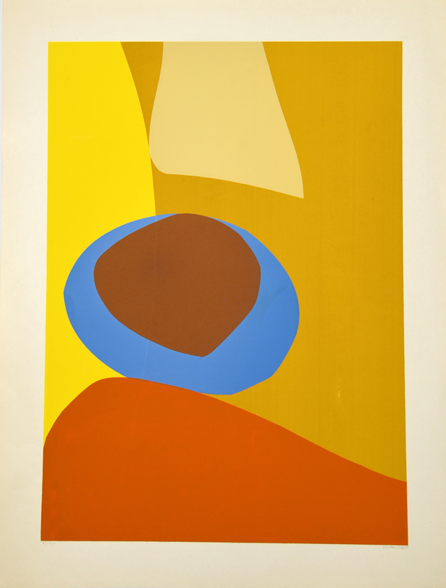 Salvador Victoria (Spanish, born 1929). <em>Untitled</em>, 1967. Serigraph on paper, 21 5/8 x 15 5/8 in. (54.9 x 39.7 cm). Brooklyn Museum, Gift of the Museo de Arte Abstracto Español through D. Fernando Zobel, 69.28.8. © artist or artist's estate (Photo: Image courtesy of Salvador Victoria Archives, CUR.69.28.8_SalvadorVictoriaArchives_photograph.jpg)