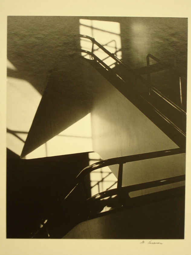 Daniel Lessner (American, born 1927). <em>Interior Staircase (the Brooklyn Museum)</em>, 1977. Gelatin silver print, 9 x 7 1/4 in. (22.8 x 18.4 cm). Brooklyn Museum, Gift of the artist, 79.212.4. © artist or artist's estate (Photo: Brooklyn Museum, CUR.79.212.4.jpg)