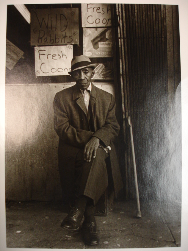 Dawoud Bey (American, born 1953). <em>Fresh Coons, Wild Rabbits, from Harlem, U.S.A. Series</em>, 1977-1978. Gelatin silver photograph, image: 8 1/2 x 6 1/8 in. (21.6 x 15.6 cm). Brooklyn Museum, Gift of the artist, 82.137.2. © artist or artist's estate (Photo: Brooklyn Museum, CUR.82.137.2.jpg)