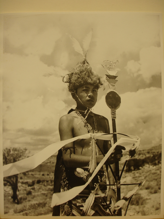Grete Mannheim (American, born Germany, 1909-1986). <em>Zuni Indian, New Mexico</em>. Gelatin silver photograph, sheet: 10 × 8 in. (25.4 × 20.3 cm). Brooklyn Museum, Gift of the artist, 84.232.5. © artist or artist's estate (Photo: Brooklyn Museum, CUR.84.232.5.jpg)
