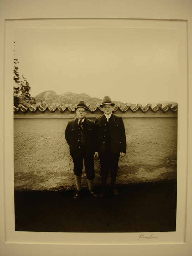 Karl Gernot Kuehn (American, born Germany, 1940). <em>Fuessen (Boys with Hats)</em>, 1980. Gelatin silver photograph, 9 1/2 × 8 in. (24.1 × 20.3 cm). Brooklyn Museum, Gift of Karl Gernot Kuehn, 84.90.3. © artist or artist's estate (Photo: Brooklyn Museum, CUR.84.90.3.jpg)