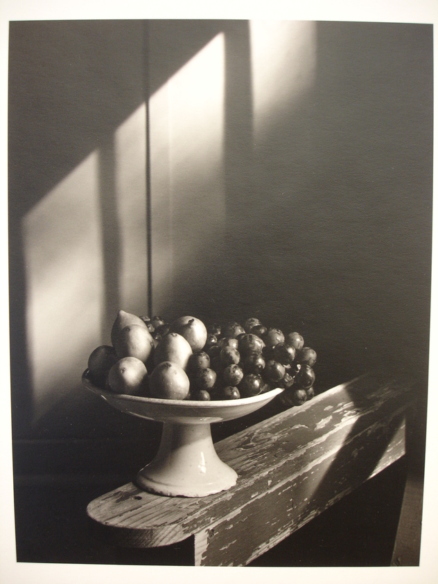 Julio Piedra (American, born 1937). <em>Untitled (Bowl of fruit)</em>, 1984. Gelatin silver photograph, sheet: 13 7/8 × 10 7/8 in. (35.2 × 27.6 cm). Brooklyn Museum, Gift of Carl J. Lana, 85.87.1. © artist or artist's estate (Photo: Brooklyn Museum, CUR.85.87.1.jpg)