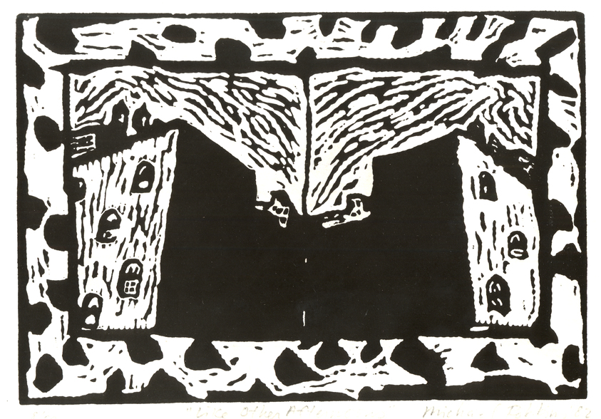 Michael Jed Robbins (American, born 1949). <em>Like Other Afternoons</em>, 1982. Linocut on paper, sheet: 12 x 18 in. (30.5 x 45.7 cm). Brooklyn Museum, Gift of the artist, 85.90. © artist or artist's estate (Photo: Brooklyn Museum, CUR.85.90.jpg)