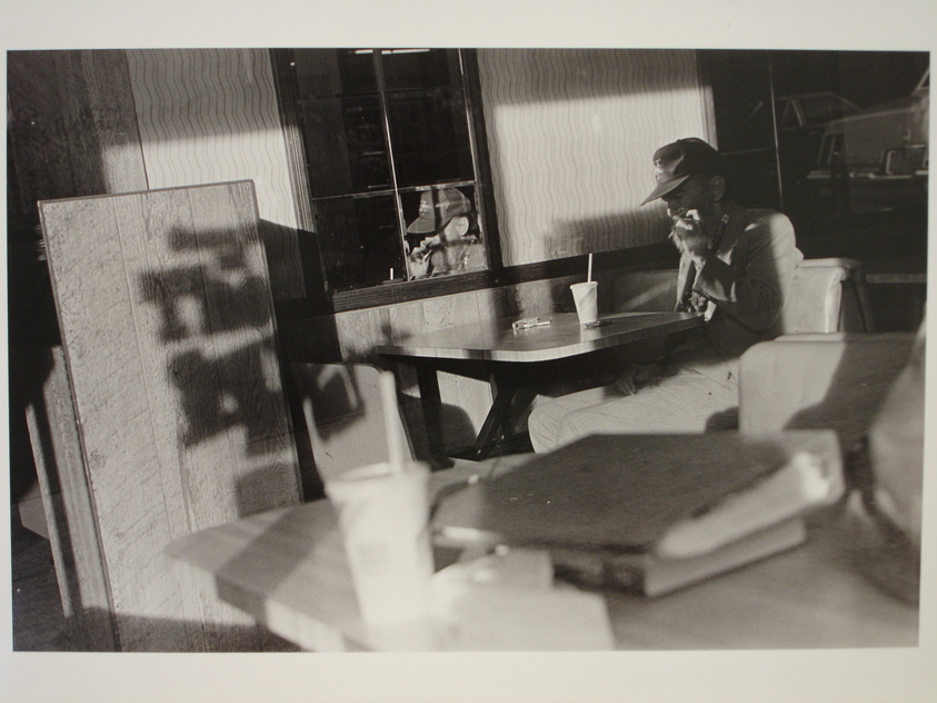Walter Weiner (American, born 1943). <em>Man in Burger King</em>. Gelatin silver print Brooklyn Museum, Gift of the artist, 87.159.1. © artist or artist's estate (Photo: Brooklyn Museum, CUR.87.159.1.jpg)