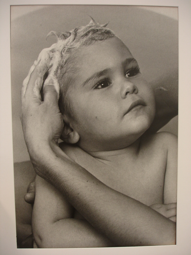 W. Eugene Smith (American, 1918-1978). <em>[Untitled] (Juanita Washing Hair)</em>, n.d. Gelatin silver print, Sheet: 13 1/4 x 9 in. (33.7 x 22.9 cm). Brooklyn Museum, Gift of Philip Goutell, 87.245.14. © artist or artist's estate (Photo: Brooklyn Museum, CUR.87.245.14.jpg)