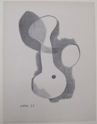 Carl Holty (American, 1900-1973). <em>[Untitled]</em>, 1937. Off-set lithograph on off-white wove paper, sheet: 11 15/16 x 9 3/16 in. (30.4 x 23.3 cm). Brooklyn Museum, Purchased with funds given by an anonymous donor, 88.54.13. © artist or artist's estate (Photo: Brooklyn Museum, CUR.88.54.13.jpg)