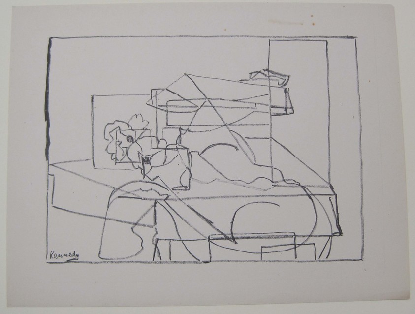 M. Kennedy (American). <em>[Untitled]</em>, 1937. Off-set lithograph on off-white wove paper, sheet: 9 3/16 x 11 15/16 in. (23.4 x 30.4 cm). Brooklyn Museum, Purchased with funds given by an anonymous donor, 88.54.16. © artist or artist's estate (Photo: Brooklyn Museum, CUR.88.54.16.jpg)