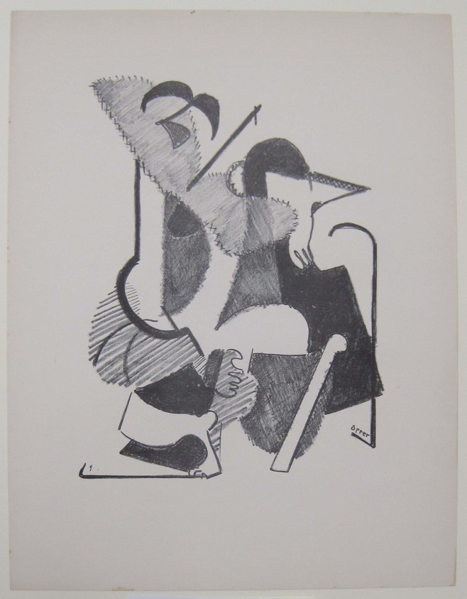 John Opper (American, 1908–1994). <em>[Untitled]</em>, 1937. Off-set lithograph on off-white wove paper, sheet: 11 15/16 x 9 1/4 in. (30.4 x 23.5 cm). Brooklyn Museum, Purchased with funds given by an anonymous donor, 88.54.22. © artist or artist's estate (Photo: Brooklyn Museum, CUR.88.54.22.jpg)