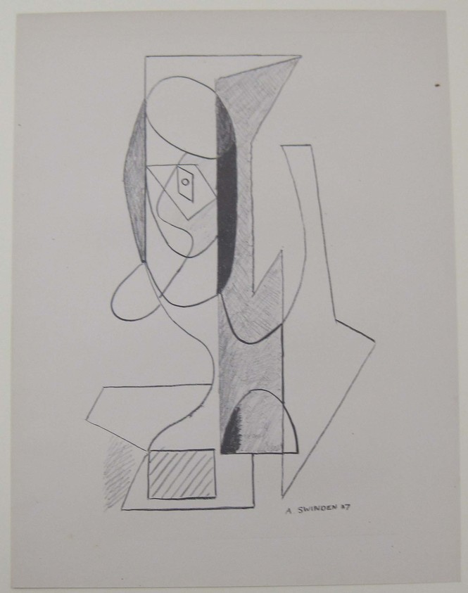 Albert Swinden (American, Born England, 1901–1961). <em>[Untitled]</em>, 1937. Off-set lithograph on off-white wove paper, sheet: 11 15/16 x 9 1/4 in. (30.4 x 23.5 cm). Brooklyn Museum, Purchased with funds given by an anonymous donor, 88.54.27. © artist or artist's estate (Photo: Brooklyn Museum, CUR.88.54.27.jpg)