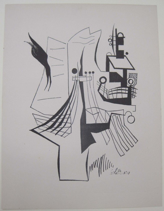 Frederick J. Whiteman (American, 1909–1997). <em>[Untitled]</em>, 1937. Off-set lithograph on off-white wove paper, sheet: 12 x 9 3/16 in. (30.5 x 23.4 cm). Brooklyn Museum, Purchased with funds given by an anonymous donor, 88.54.30. © artist or artist's estate (Photo: Brooklyn Museum, CUR.88.54.30.jpg)