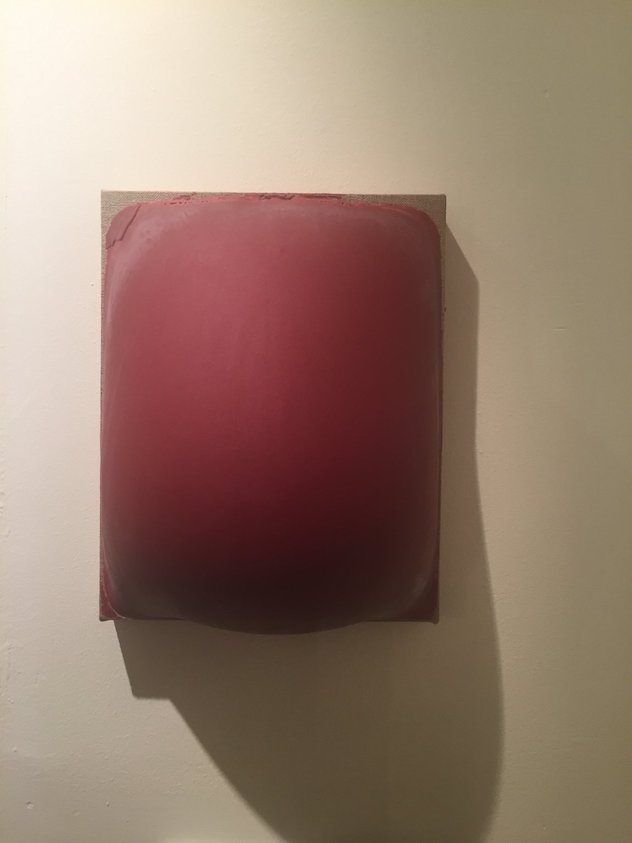 Byron Kim (American, born 1961). <em>Red Belly</em>, ca. 1992. Latex and wax on linen, 10 × 8 in. (25.4 × 20.3 cm). Brooklyn Museum, Gift of Martin and Rebecca Eisenberg, 2016.30.3. © artist or artist's estate (Photo: , CUR.TL2016.41.3.jpg)